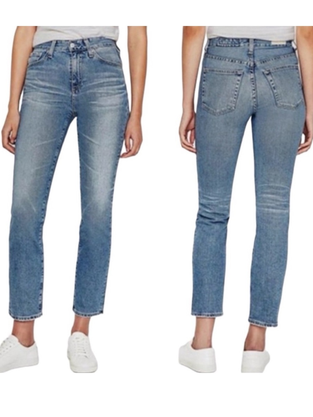 AG SAIGE High-Rise Straight Jeans Size 28